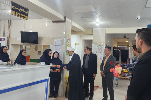 تجلیل از پرستاران بیمارستان علی اصغر (ع) بیرم به مناسبت روز پرستار