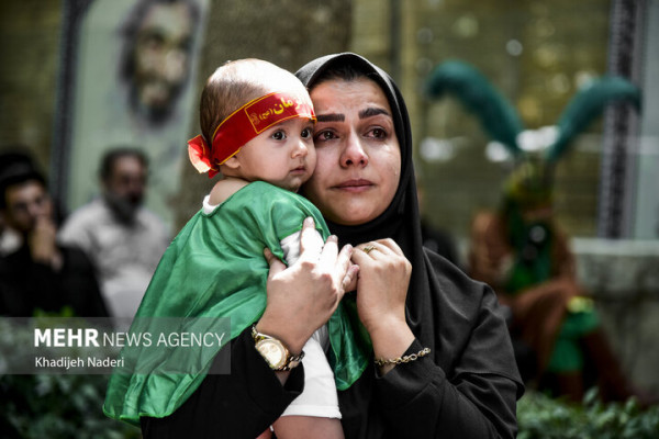 آیین شیرخوارگان حسینی در شادگان گرد برگزار شد
