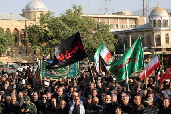 مراسم عزاداری یوم العطش در همدان