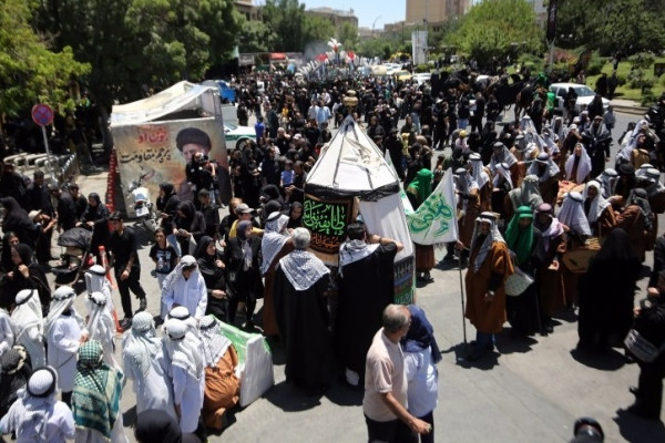 مراسم عزاداری سومین روز شهادت امام حسین (ع) در همدان
