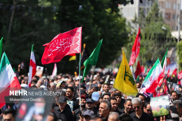 مراسم جاماندگان تشییع آقای شهید ایران با حضور مردم ولایی و انقلابی اردبیل