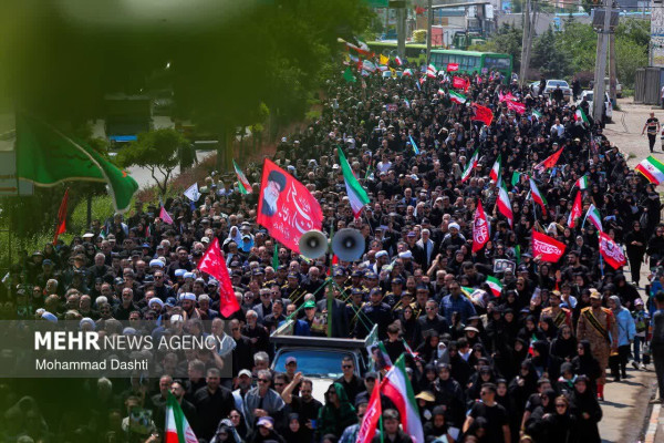 مراسم جاماندگان تشییع آقای شهید ایران با حضور مردم ولایی و انقلابی اردبیل