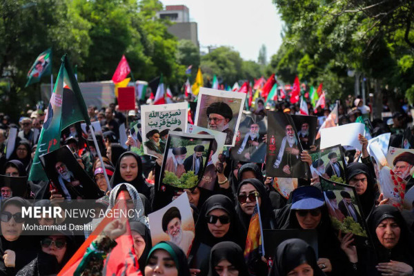 مراسم جاماندگان تشییع آقای شهید ایران با حضور مردم ولایی و انقلابی اردبیل