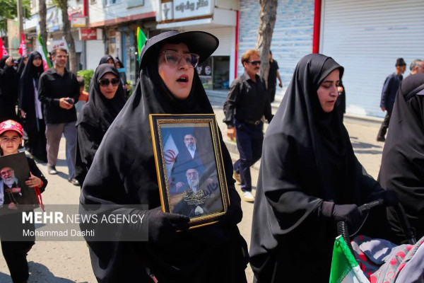 مراسم جاماندگان تشییع آقای شهید ایران با حضور مردم ولایی و انقلابی اردبیل