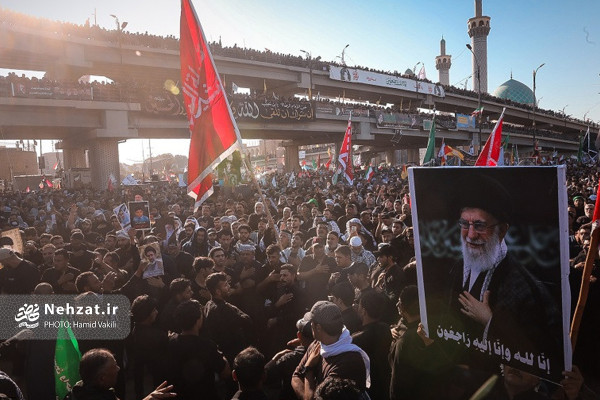 مراسم تشییع پیکر رهبر انقلاب در کربلا و نجف