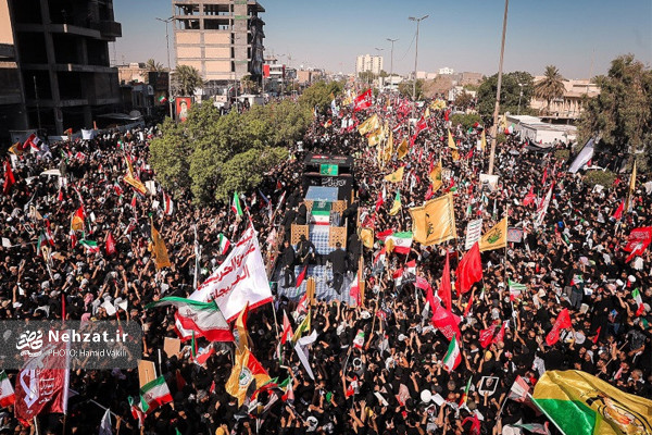 مراسم تشییع پیکر رهبر انقلاب در کربلا و نجف