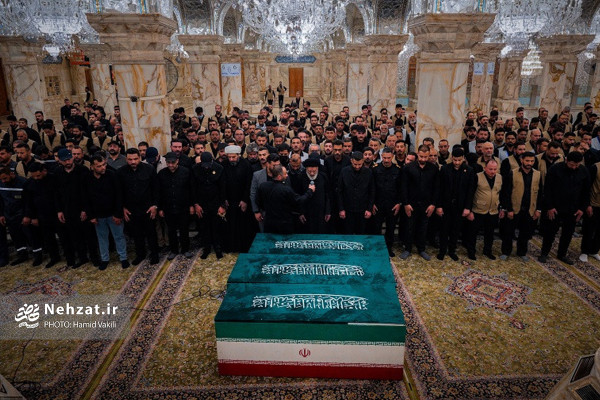 مراسم تشییع پیکر رهبر انقلاب در کربلا و نجف