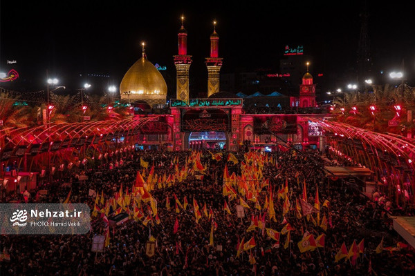 مراسم تشییع پیکر رهبر انقلاب در کربلا و نجف