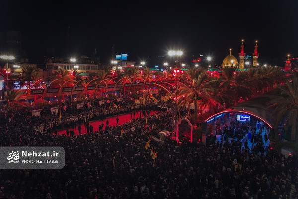 مراسم تشییع پیکر رهبر انقلاب در کربلا و نجف