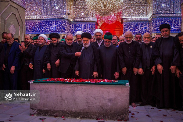 مراسم تشییع پیکر رهبر انقلاب در کربلا و نجف