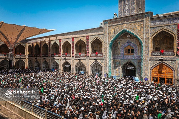 مراسم تشییع پیکر رهبر انقلاب در کربلا و نجف