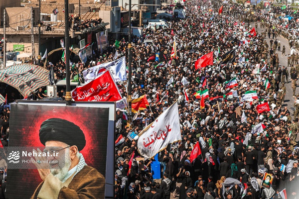 مراسم تشییع پیکر رهبر انقلاب در کربلا و نجف
