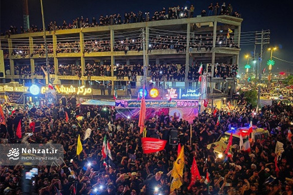 مراسم تشییع پیکر رهبر انقلاب در کربلا و نجف