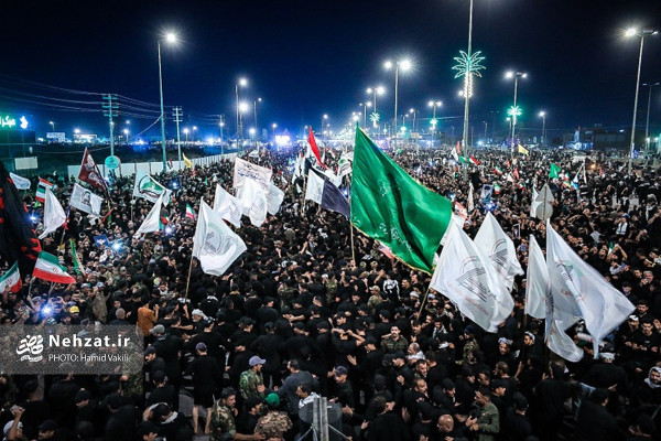مراسم تشییع پیکر رهبر انقلاب در کربلا و نجف