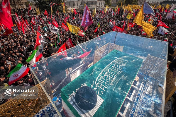 مراسم تشییع پیکر رهبر انقلاب در کربلا و نجف