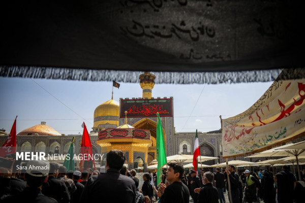 مراسم اربعین حسینی در حرم مطهر رضوی