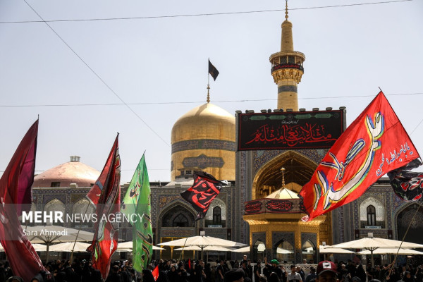 مراسم اربعین حسینی در حرم مطهر رضوی
